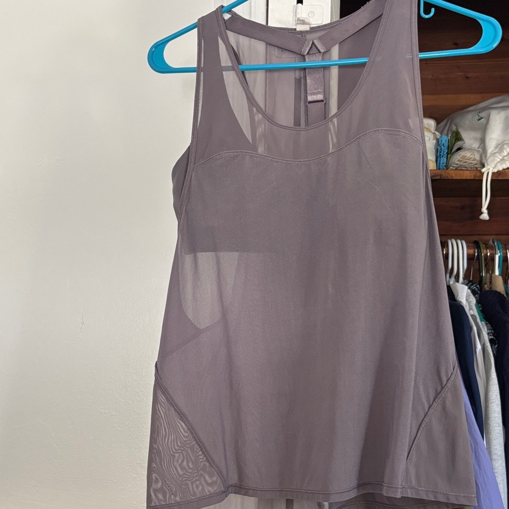 lululemon athletica Sheer Purple Tank Top